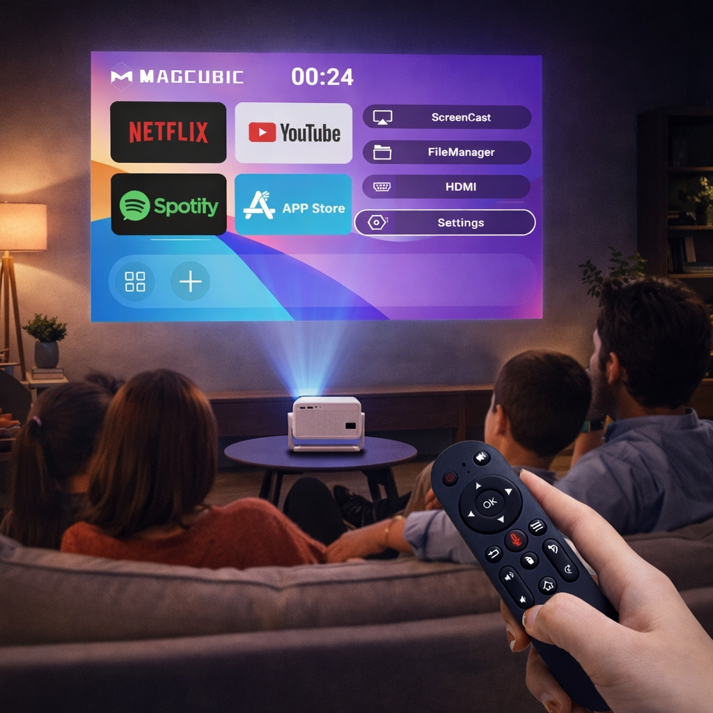 Proyector MagCubic - Solo por hoy llévate el proyector MagCubic + Pantalla de 60” GRATIS