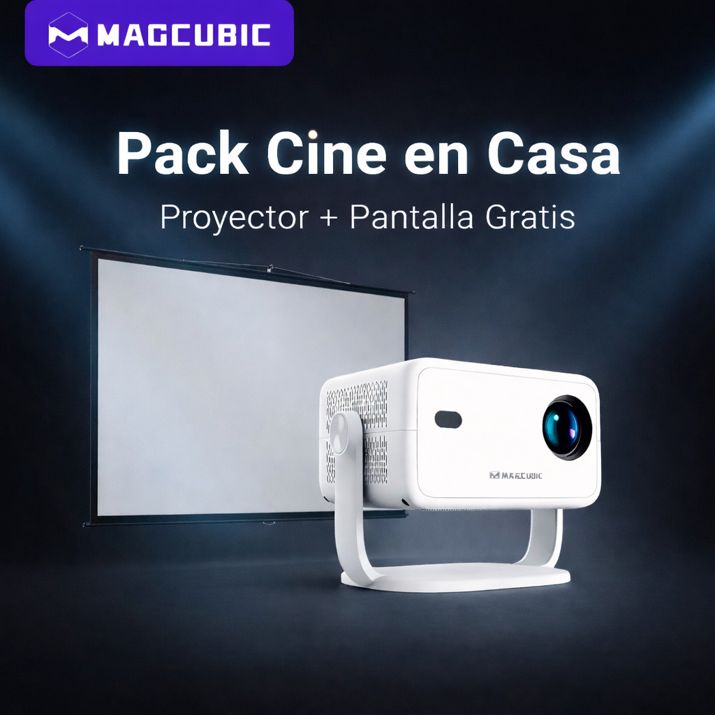 Proyector MagCubic - Solo por hoy llévate el proyector MagCubic + Pantalla de 60” GRATIS