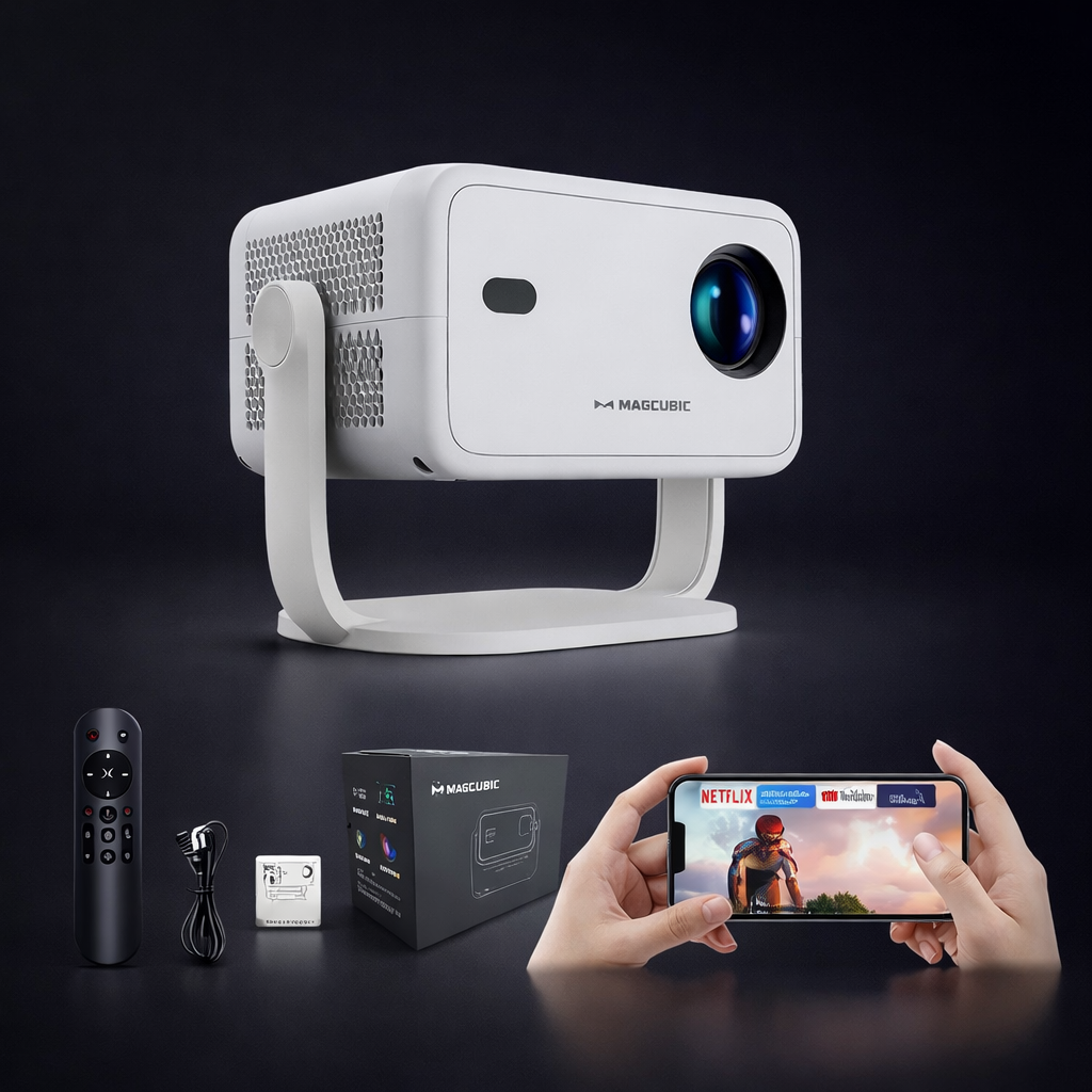 Proyector MagCubic - Solo por hoy llévate el proyector MagCubic + Pantalla de 60” GRATIS